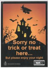 No Trick or Treat Poster